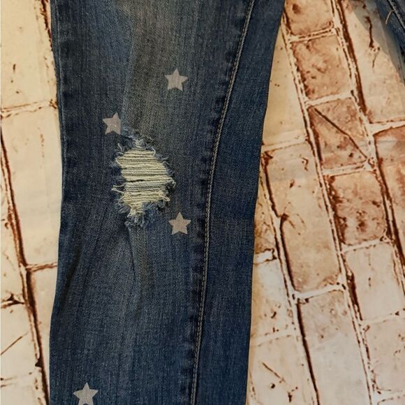 KanCan Blue Skinny Jeans Distressed Denim - Picture 6 of 11
